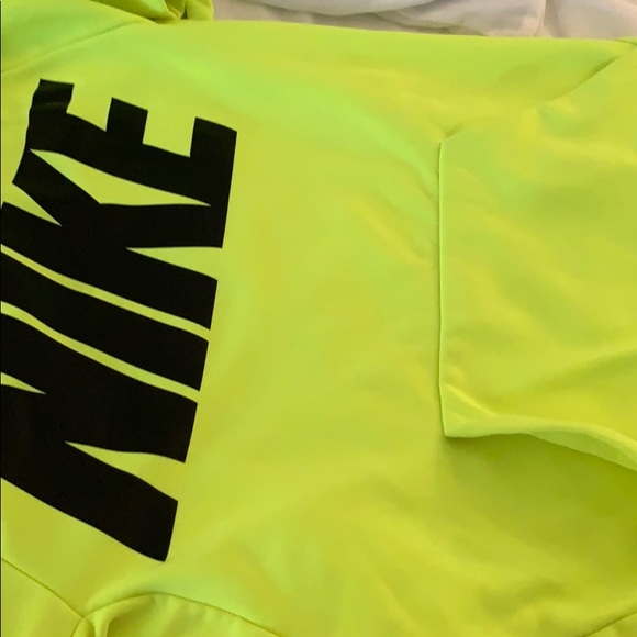 Nike THERMA-FIT Fleece Lined Neon Yellow Size S - Picture 10 of 10